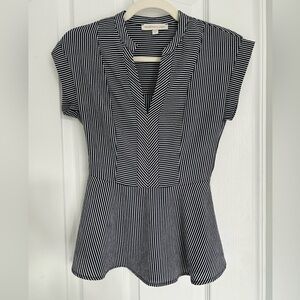 Cute Blue and White Striped Shirt - Great for work or with a pair of jeans.
